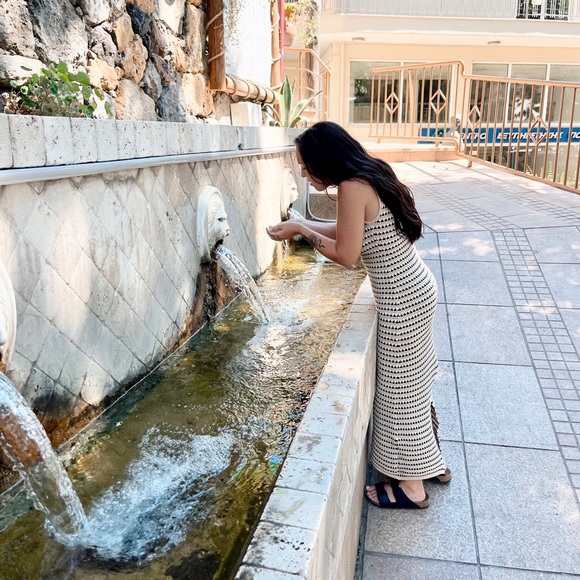 Dissh Mimi Striped Crochet Boat Neck Dress - Picture 4 of 5